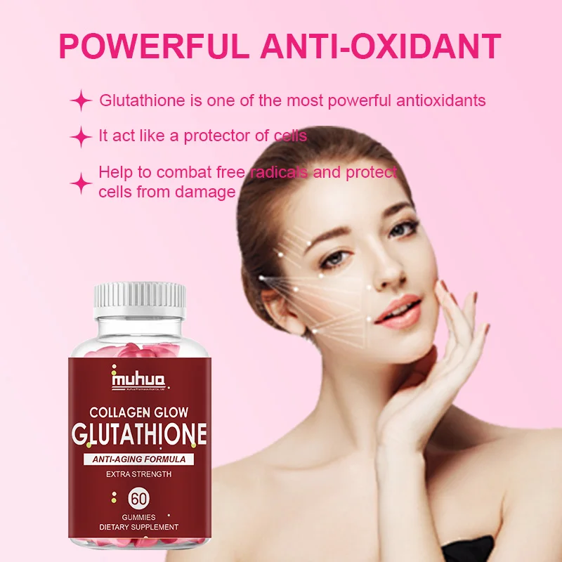 Wholesale and OEM processing at the source factory to support immune and antioxidant skin whitening, glutathione gummies
