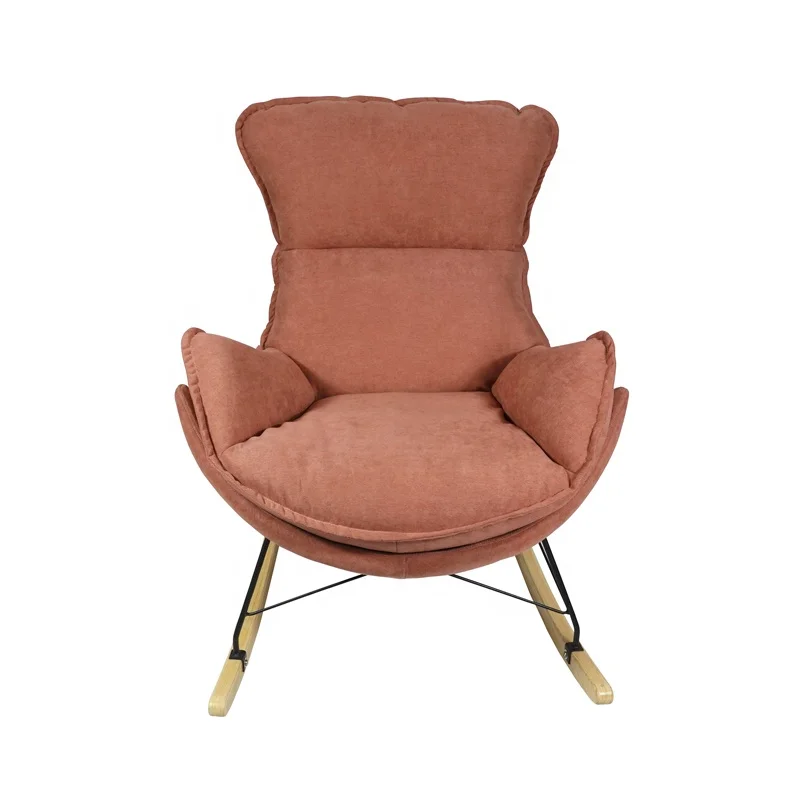 Nordic Hot sale Living Room Fabric Single Lazy Sofa Chair,High Quality Leisure Modern Rocking Sofa Chairs