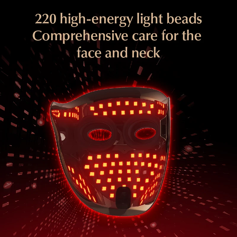 Led Face Mask Light Therapy Led Light Therapy Facial Skin Care Mask Blue & Red Light