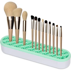 Silicone Makeup Brush Holder, Multipurpose Beauty Tool Organizer Make up Brush Storage Stand for Painting Pen Brushes