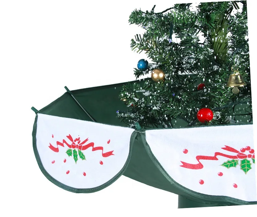 Umbrella Base Musical Artificial Classic High Quality Home Office Shop Decor Falling Snow Christmas Tree Lights