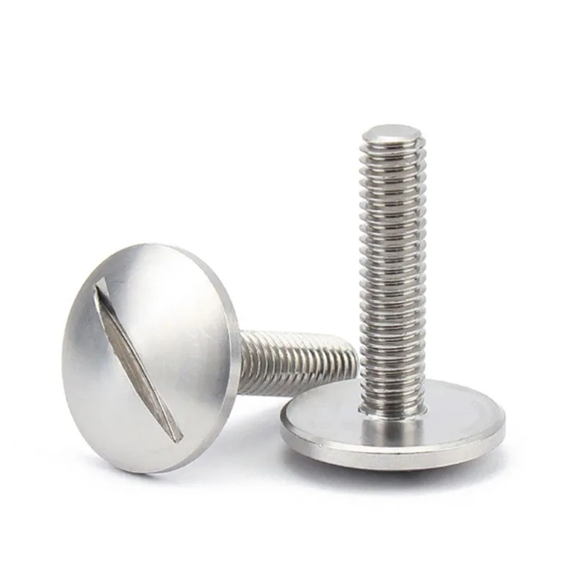GB947 M2 M3 M4 M5 M6 Stainless Zinc Steel Large Raised Head Screw 8-32 1/4-20 Slot Big Pan Head Screw Round Head Bolt Screw