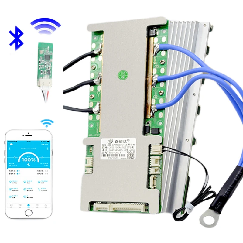 JBD Smart Bms 24 в 36 48 60 8S 12S 16S 20S 21S Lifepo4 120A с переключателем и ЖК-портом