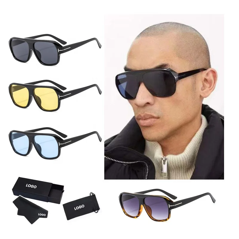 Factory Small MOQ high quality oem famous brand designer style luxury oversized tf sunglasses for men