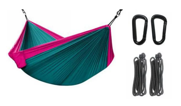 New Cheap Custom Logo Household Outdoor Hammock Chair Swing Portable Hammock Folding Hammock with Installed Accessories