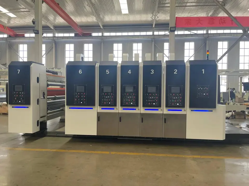 Quan Heng carton printing slotting die-cutting machinery automatic /carton printing slotting die-cutting machine easy to opera