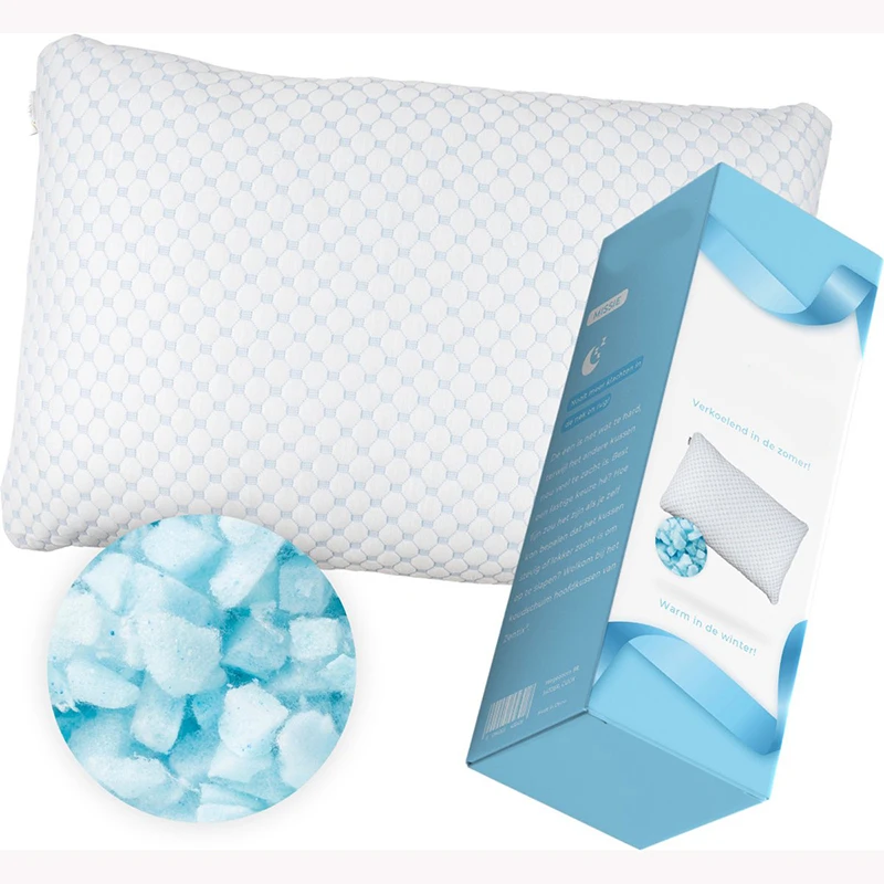 Waterproof Protector Sleeping Orthopedic Memory Foam Shredded Travel Pillow For Bed