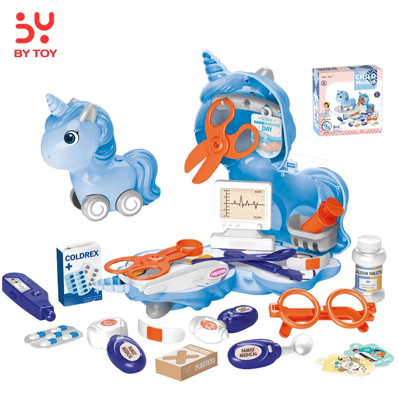wholesale Kids pretend play Medical Doctor Toy Set multifunction diy hospital pretend game