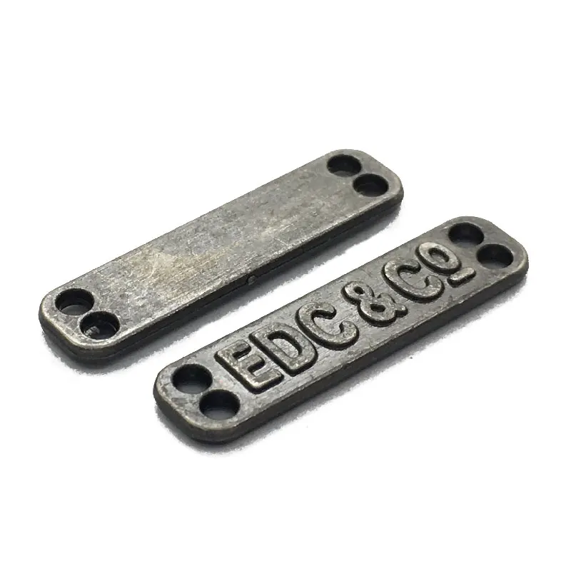 Fashion Swimwear Designer Custom Gold Brand Maker Metal Logo Label Tag for Clothes