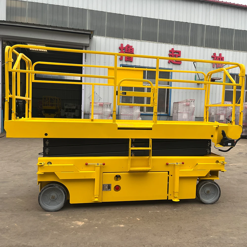 Tonlita Hydraulic Scissor Lift 10m 12m  350kg Scissor Forklift Table Aerial Work Platform  cheap Lifter