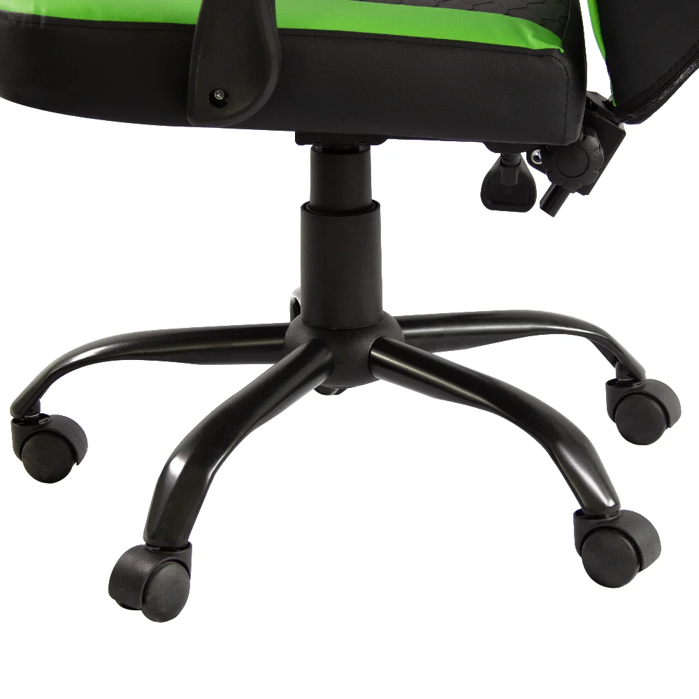 Razer Racing Gaming Chair Convertible & Foldable Swivel Style with Cooling Massage Features Iron PVC Synthetic Leather Material
