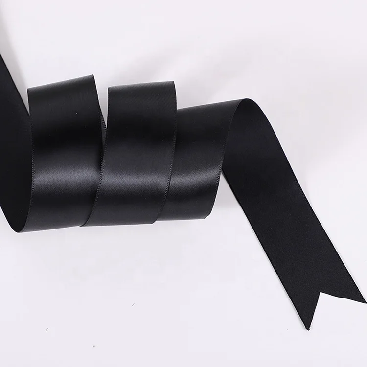 High Quality 0.3cm-8cm Sizes Stock Black And Multicolor DIY Party Wedding Polyester Gift Box Silk Ribbon