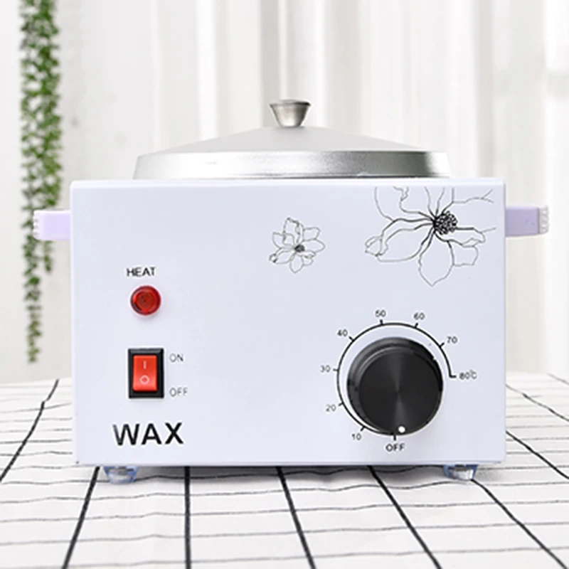 Wax Warmer Heater Set Hair Removal Wax-melt Machine Waxing Kit Beans Depilatory Paraffin 10 Wood Sticks Calentador