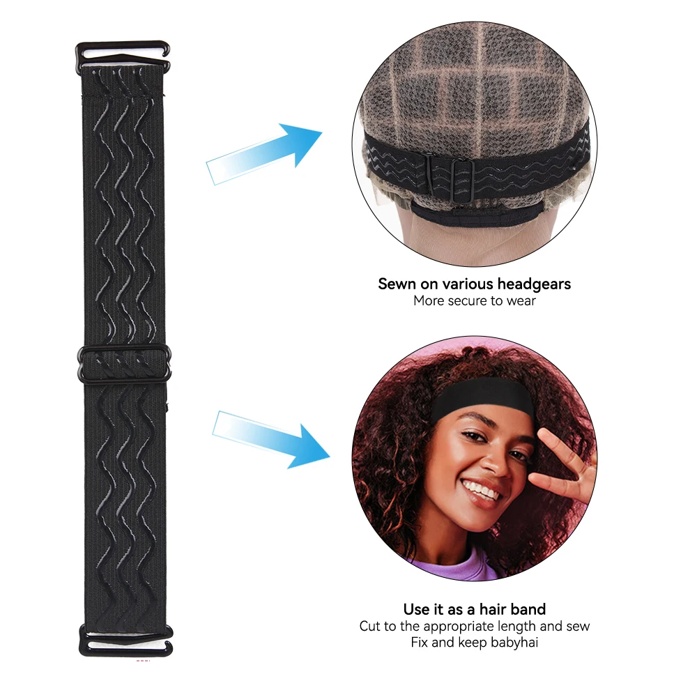 Custom Logo Wig Silicone Gripper Elastic Coated Belt Tape Webbing Soft Non-slip Ribbon Elastic Band