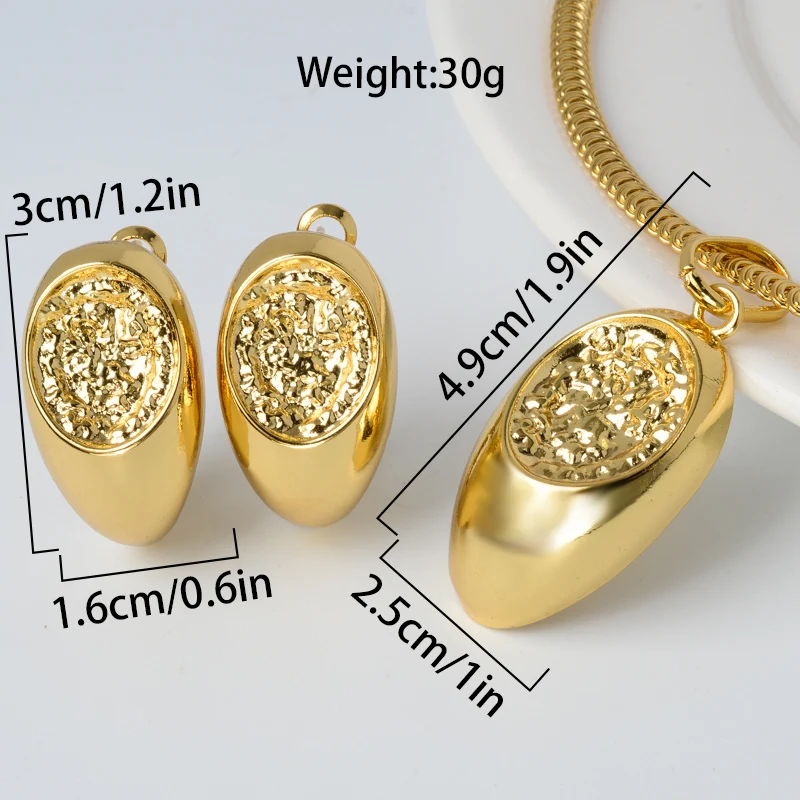 High Quality Luxury Brazilian Gold Plated Jewelry 18k Set Accessories for Women Jewelry Set
