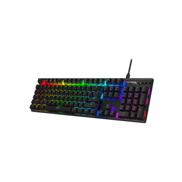 Оригинальная оптовая продажа, механическая Проводная игровая клавиатура Hyperx Kingston с RGB-светодиодом (полноразмерная)