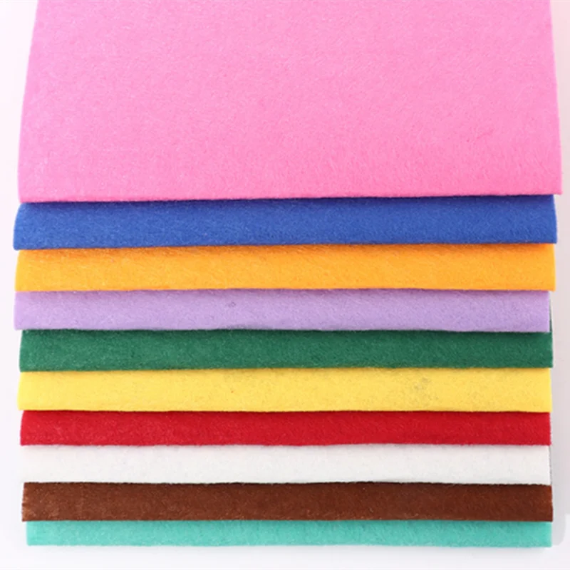 DIY Needle Punched Non Woven Fabric Color Felt Cloth