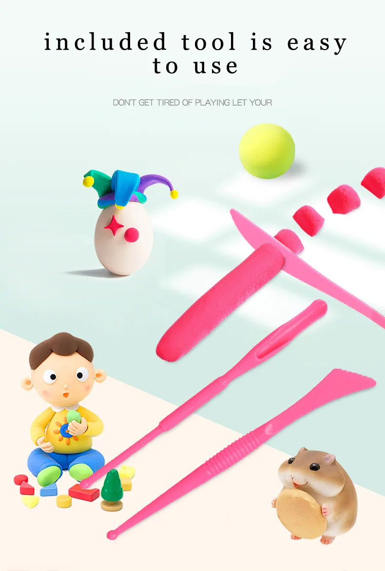 Factory ultra light clay wholesale 36 colors 24 colors 12 colors space color clay handmade modeling DIY color clay Plasticine