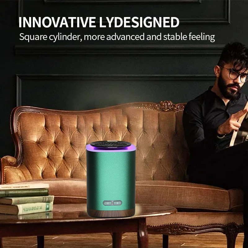 Electric Incense Bukhoor Burner 7 Colors LED Light Car Portable Fragrance aromatheray aroma diffuser waterless Heating air scent