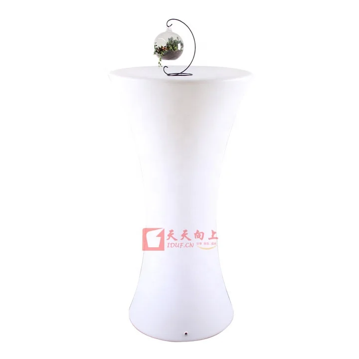Chargeable Led Light Bar Table Round Night Club Table Square Wedding Party Table Exhibition Desk With Battery Remote