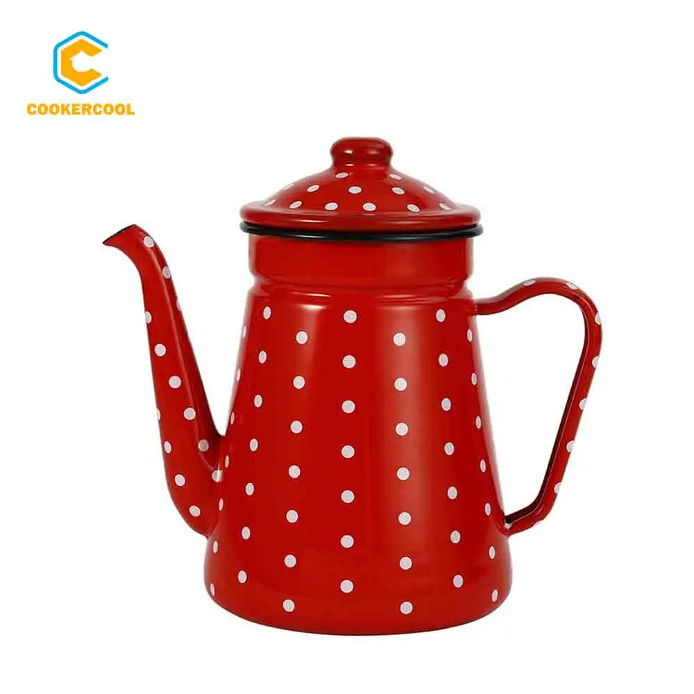 Cookercool Керамический Чайник 1 2 л 1.5L эмаль кофейник масленка чайник с
