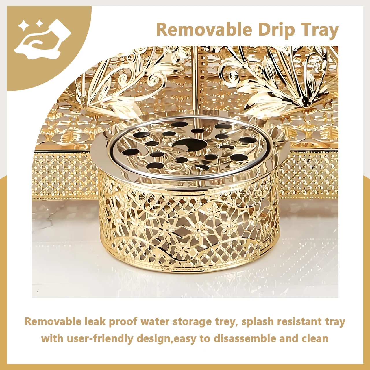 YITIAN Luxury Commercial Catering Equipment Golden 8L Plastic Beverage Dispenser Stainless Steel Cold Juice Drink Dispensers