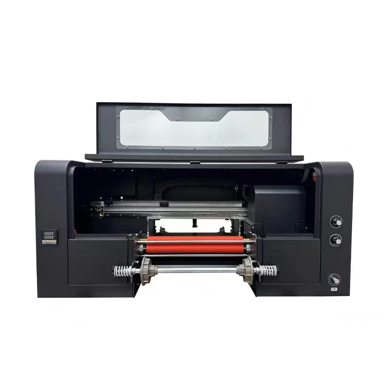 Hot 3pcs xp600 2In1 hybrid UV roll DTF printer gold silver white transparent ab film Printer transfer a3 uv dtf  Sticker printer