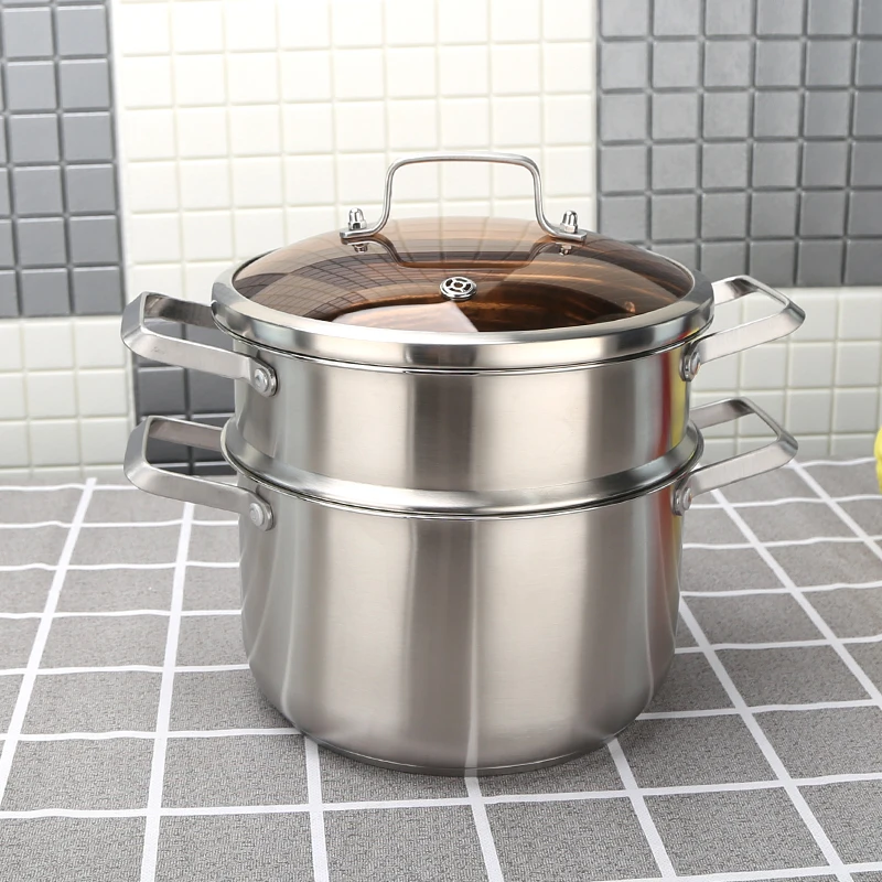 Large Commercial Mantu Cookware Steamer Pot Stainless Steel Food High Quality