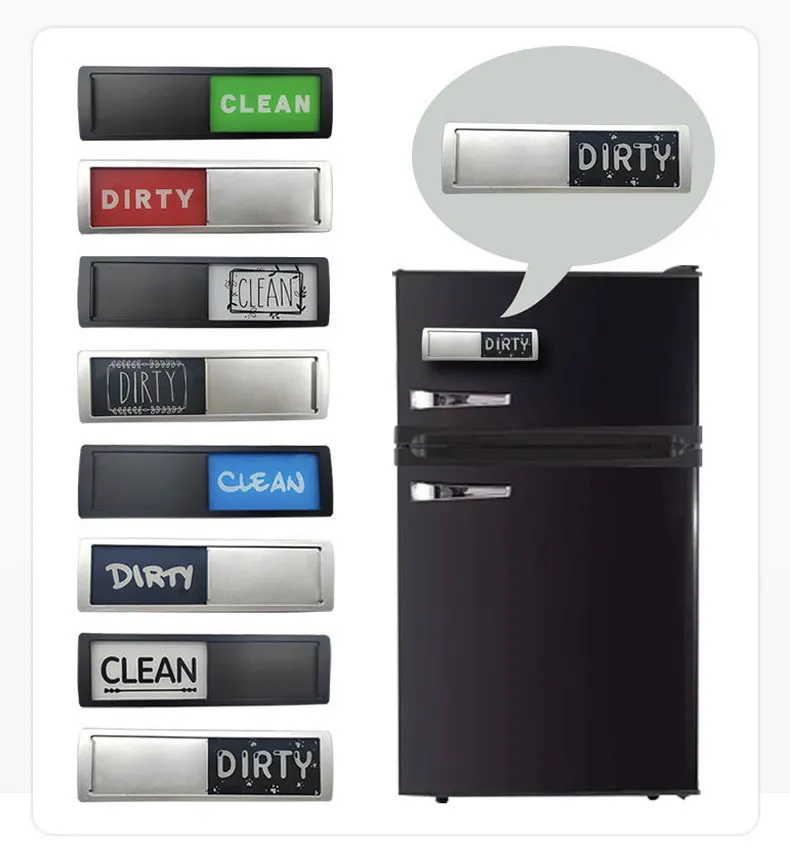 Home Hotel Door Dishwasher Magnet Acrylic Refrigerator Magnetic Sign Sticker