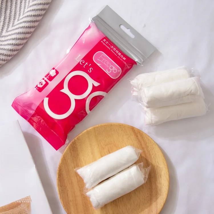 Disposable panties for women 100% pure cotton disposable underwear for massage