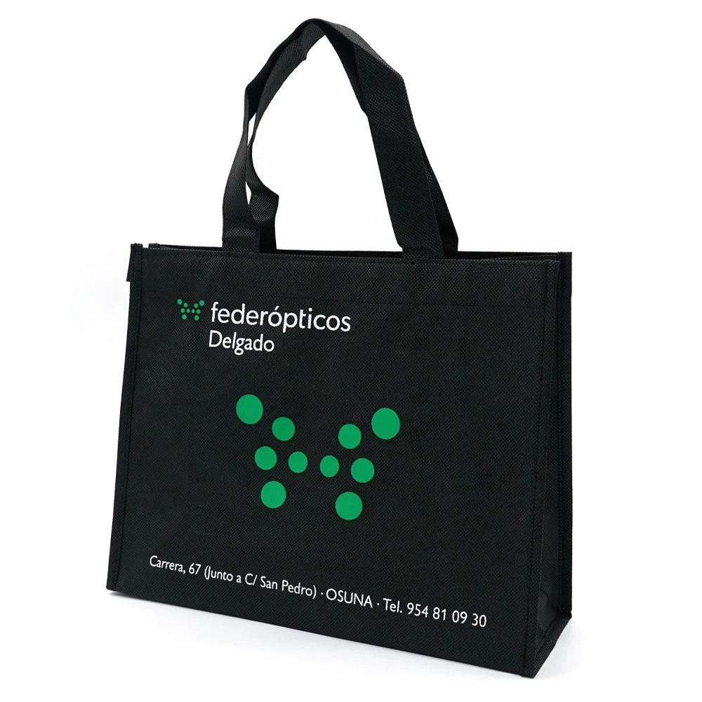 Customized  Eco nonwoven  Shopping Bag Gold Silver Lamination Metallic Non Woven Bag With Logos Eco Friendly