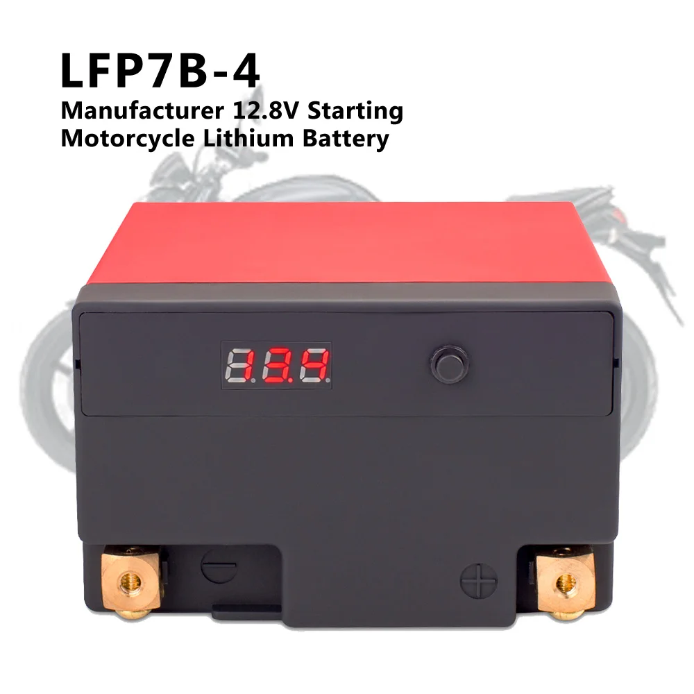 LFP7B-4 UN38.3 от производителя комплектного оборудования 12 8 v истинная емкость безопасности начиная мотоцикл литиевая батарея lifepo4 CCA260
