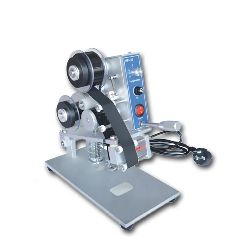 Руководство HotStamp Дата кодер этикетка принтер ленточный кодирование Срок годности кодирование машина Дата кодер ручной струйный принтер автоматический