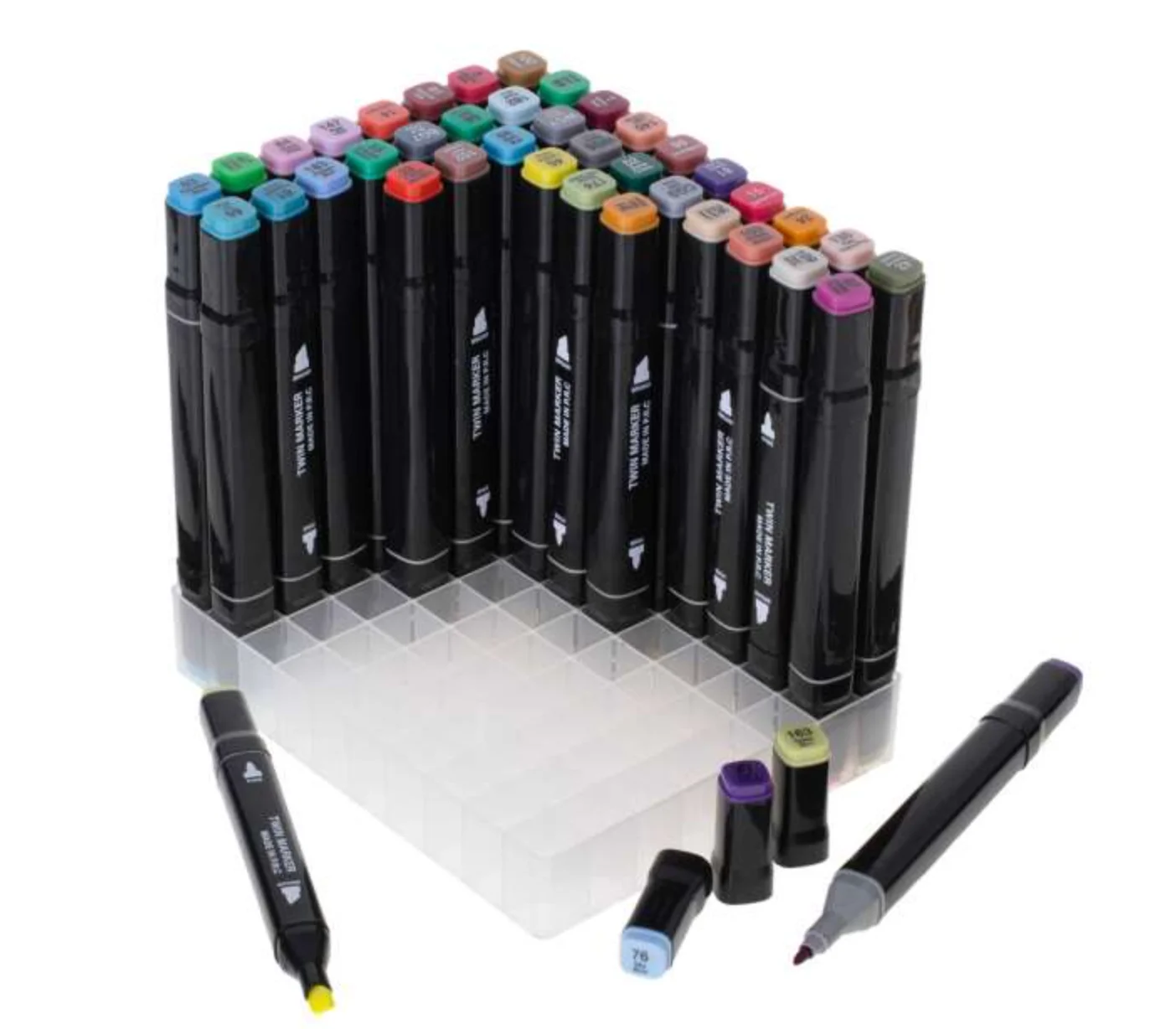 Alcohol 80 Colors Dual Tip Art Markers for Kids & Adult Coloring Sketching Drawing Artists Paint Markers Pen