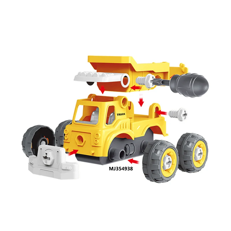 Electric double layer friction toy vehicle inertia Engineering truck with light sound