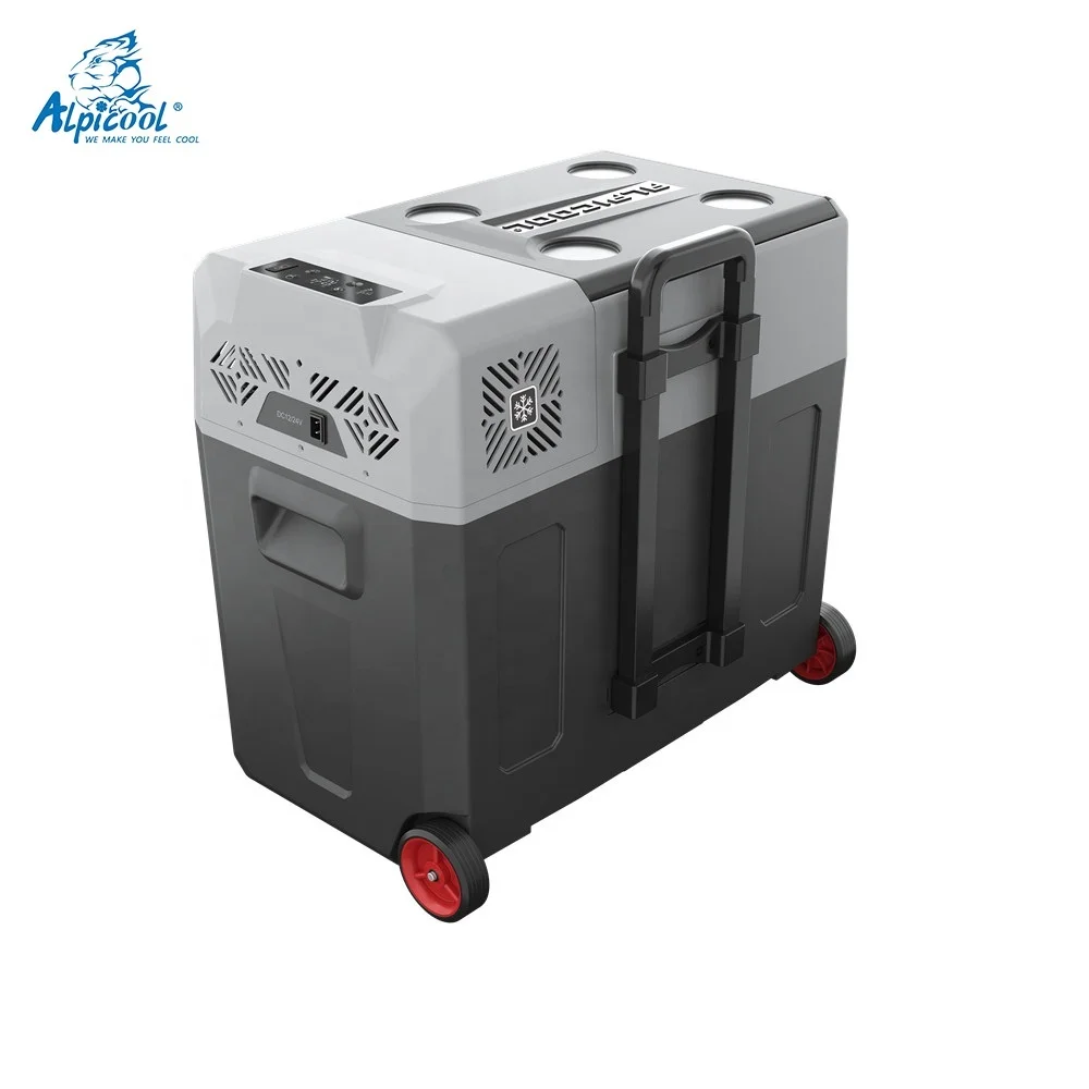 CX50 Alpicool 50L compressor cooler deep car freezer fridge refrigerator for travel car use 12 volt 24 v