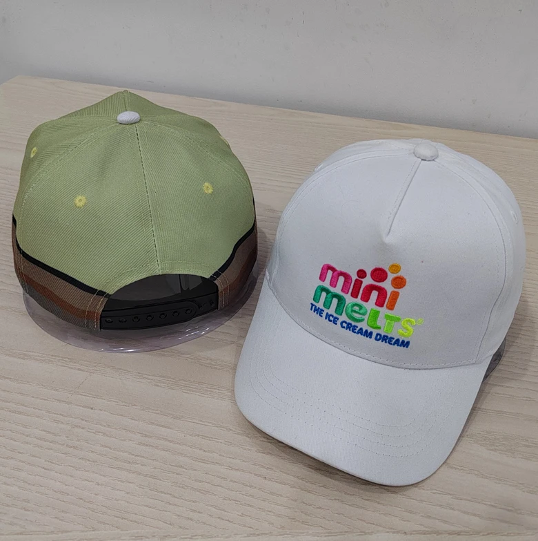 Customizable All-Over Print Snapback Baseball Cap with Embroidery Design Rubber Printed Caps-Personalize Your Own Style!