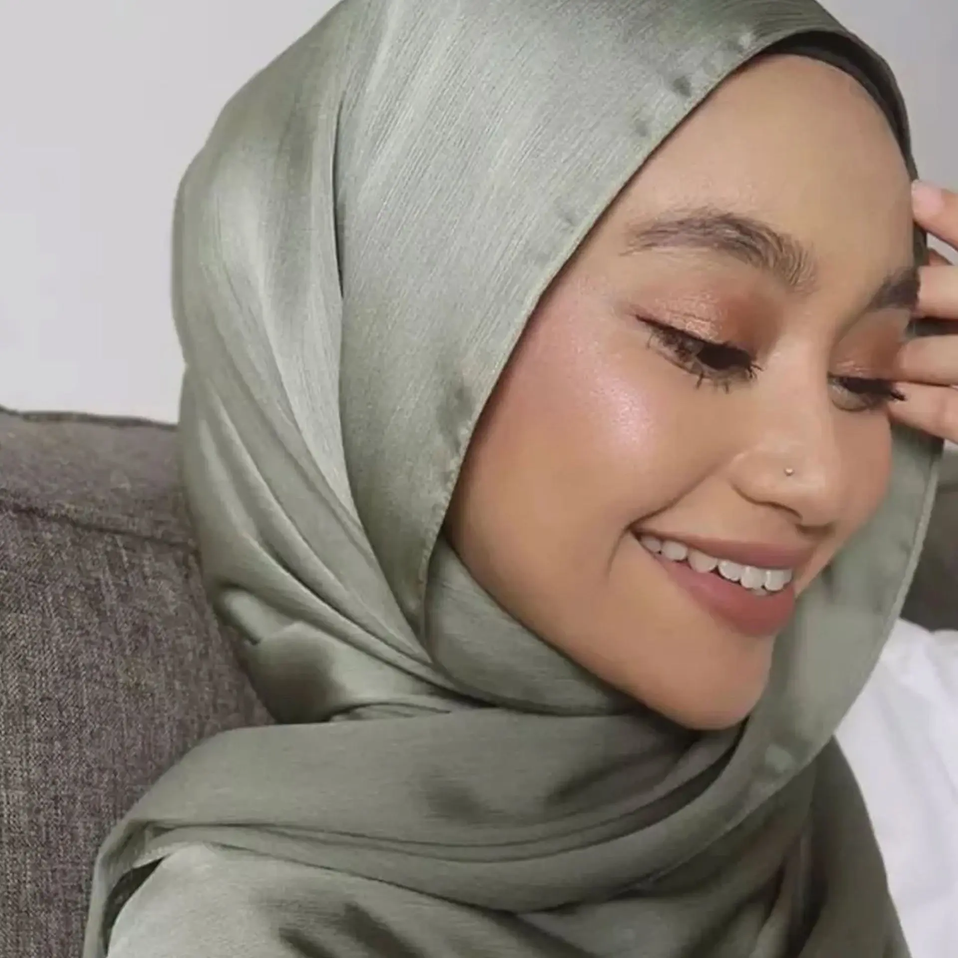 2024 Fashion Hot Sale Hijabs Match Set Muslim Viscose Hijab Scarfs Shawls Hijab With Inner Cap