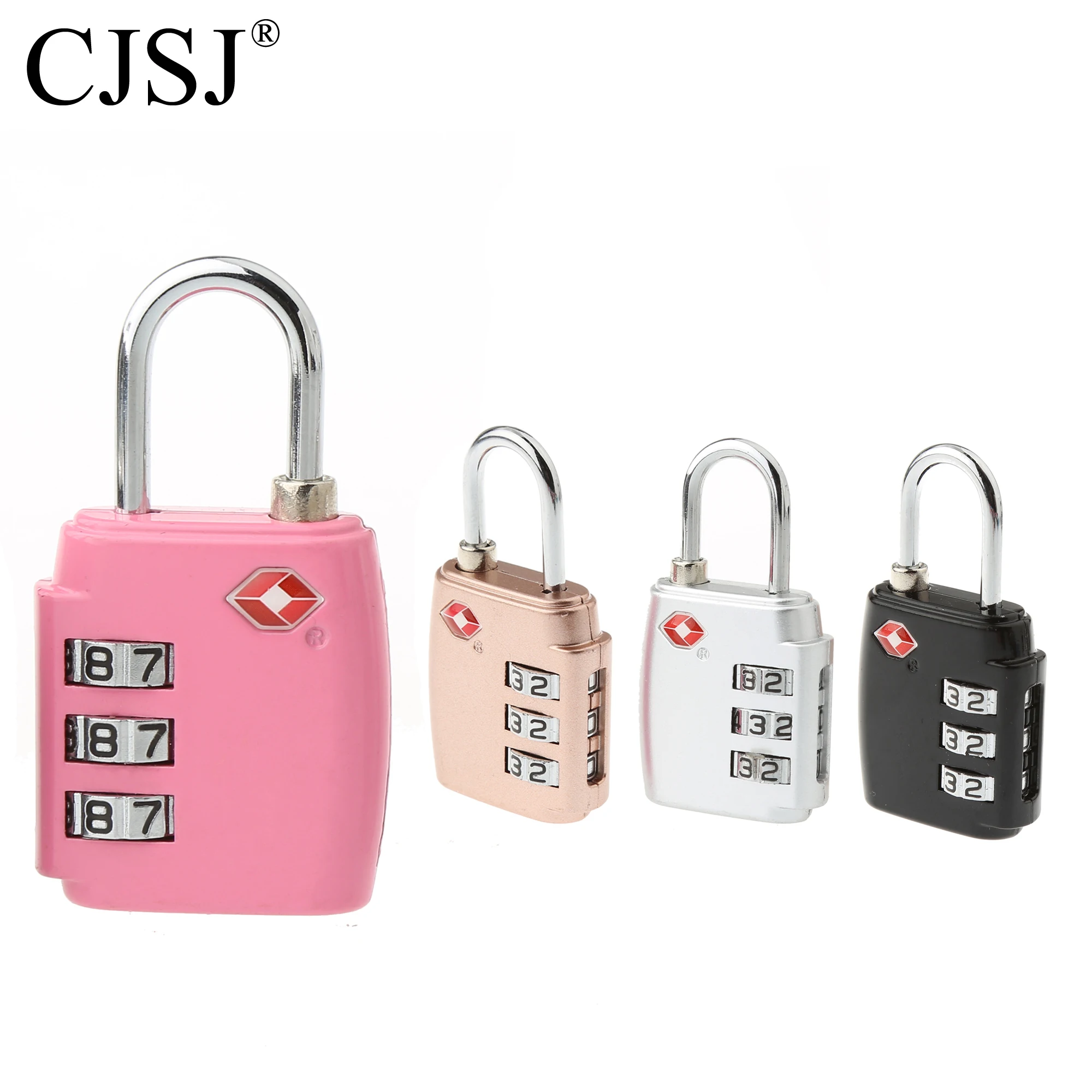 TSA-551 lock factory wholesale 3 digits zinc alloy combination TSA lock