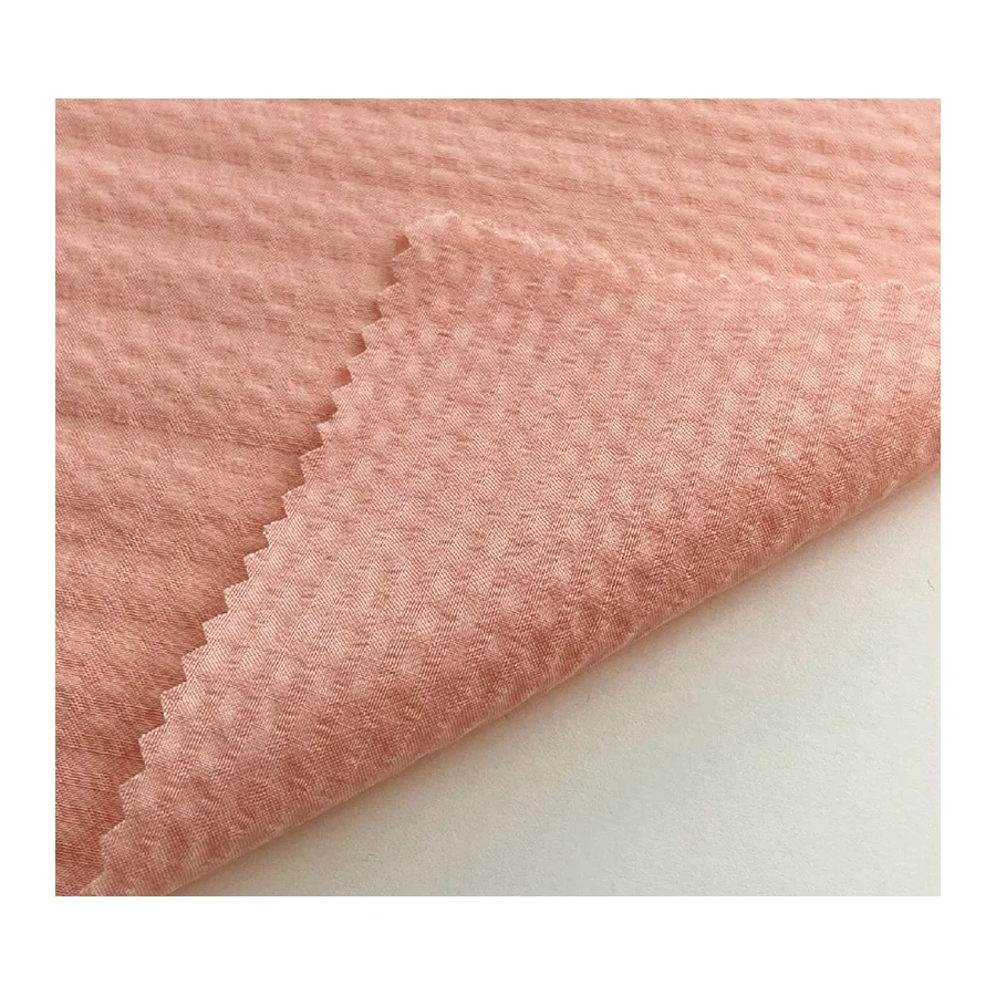 Timeless design soft handfeel Natrually Puckered Effect 110g 60% Rayon / 40% Polyester  Mini Seersucker from Taiwan