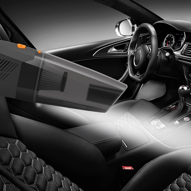 CARSUN Portable Cordless Handheld Aspiradora 7000PA Strong Suction 120W High Power Wet & Dry Use Vacuum Cleaner for Car