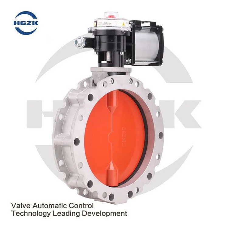 High-Pressure Aluminum Alloy Pneumatic V1FS Single Flange Butterfly Valve V2FS Double Flanges VFS Aluminium Butterfly Valves