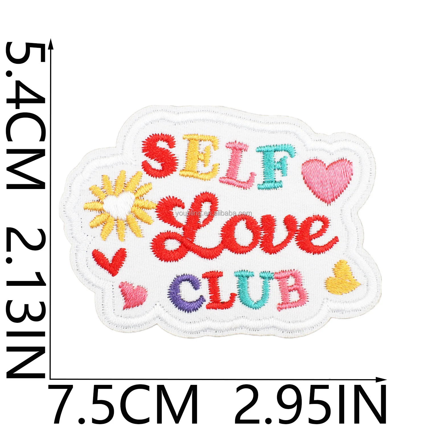 16+ New Custom Word Embroidery Affirmative Patches iron on Mental Health Positive Self Affirmation Embroidered Patch Badges