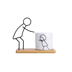 Creativity Family Style Succulents Plant Pot Cactus Small Ceramic Flower Pots