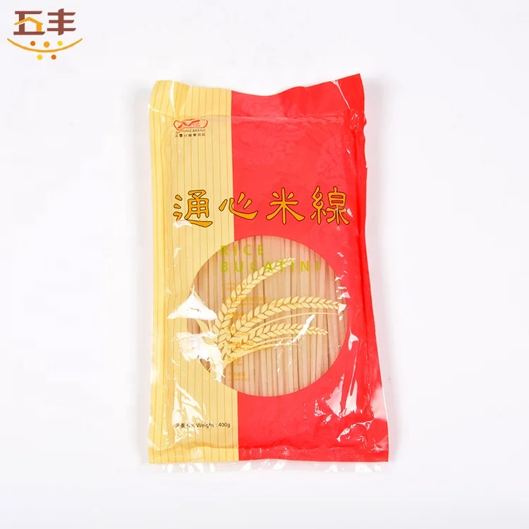 
GMO Free Pure Rice Made Straw Shape Long Rice Spaghetti 