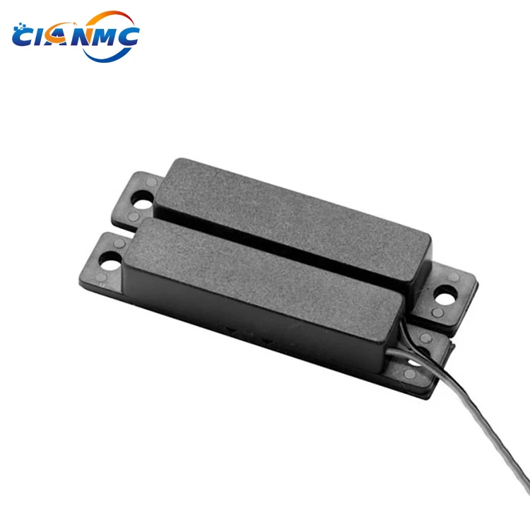Wired NO/NC/COM Magnetic Non-Contact Sensor With Center Or Side Wire Leads For Door Alarm Usage