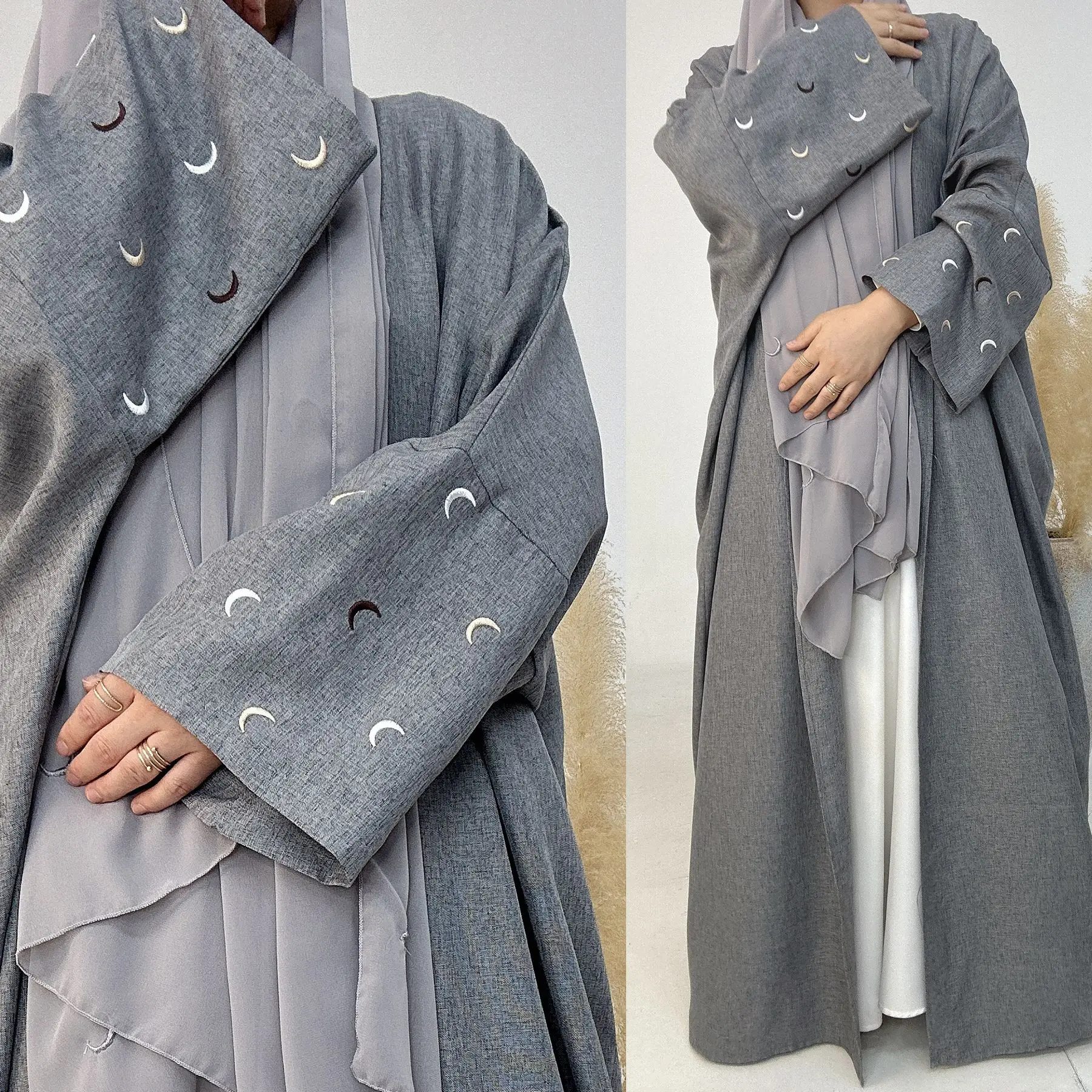 Loriya2023 Elegant Embroidery Cardigan Robe Set Quick Sale for Adults in Dubai Middle East  Featuring Witch Wig