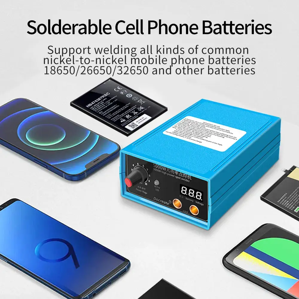 High Power 5000W Spot Welder Battery Spot Welder For 18650 Li ion Battery 18650 Battery Pack Welding Tools