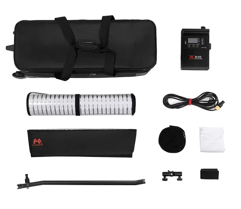 Falcon Eyes RX-848 RGB Roll-Flex LED Light 300W Output 2800K-10000K Continuous Lighting For Studio Photography Lighting