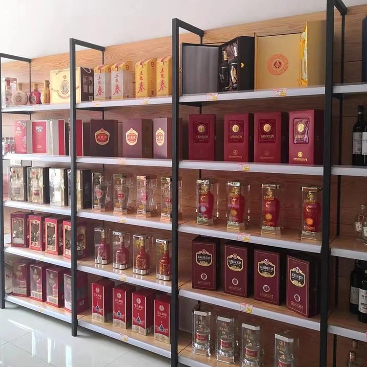 Розничная продажа металлическая деревянная мебель для продуктового магазина полка супермаркета